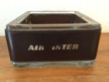 Ancien  cendrier en verre épais LUMAX publicitaire AIR INTER