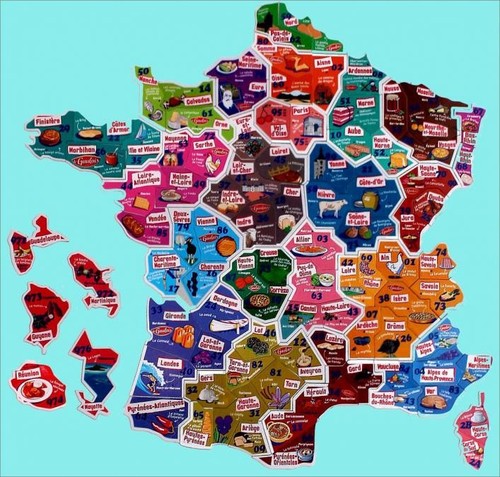 Magnets carte france le - 2,