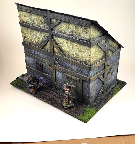 Maison ferme décor - 6"x8":,