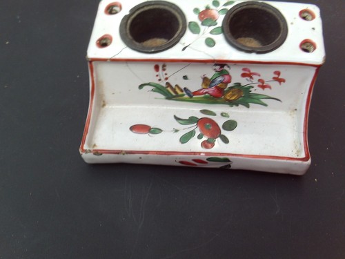 Encrier ancien decor au - encrier,