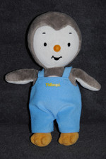 ?Peluche Doudou Tchoupi JEMINI Salopette Bleu Brodé T'choupi Jaune 23 Cm TTBE