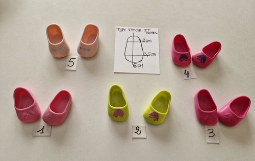 Chaussures poupée x - 6, cm