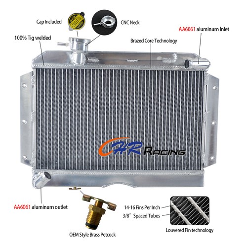 Row aluminum radiator for mg - radiator,