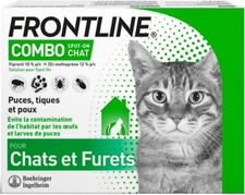 SANS BOITE ANTI-PUCES FRONTLINE COMBO SPOT-ON POUR CHATS PIPETTE(S)