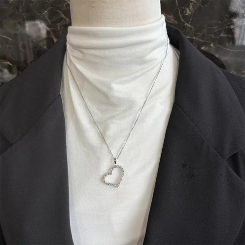 Pendentif coeur diamant - coeur,