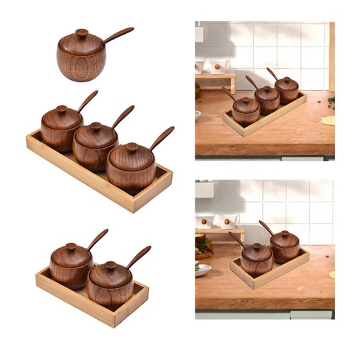 Pot épices bois boîte - bois,,