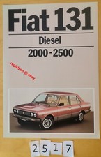 FIAT 131 DIESEL 2000 - 2500 Prospectus Fr 4 pages 1981/82?
