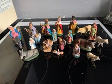 Lot santons anciens plâtre