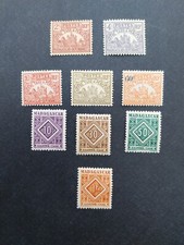 Madagascar 1908 à 1947 Colonies françaises Taxe  lot  9  timbre neuf **