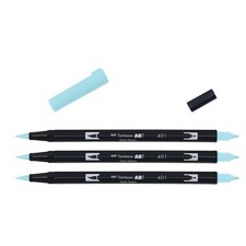 [ABT-401-3] TOMBOW Lot de 3 Feutres Dessin Double Pointe ABT Dual Brush Pen 4...