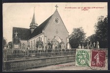 CPA Payns, Vue de l´église