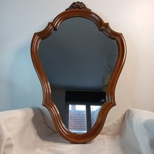 Miroir mural vintage en bois