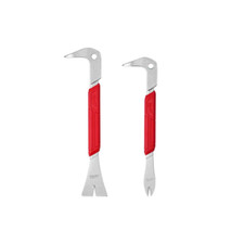 Milwaukee 10 In. Molding Puller Pry Bar 9 In. Nail Puller with Dimpler (2-Piece)