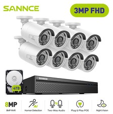 SANNCE 10CH POE 3MP Caméra