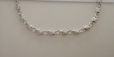 Collier blanc 18k - or,