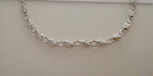 Collier blanc 18k massif - collier,