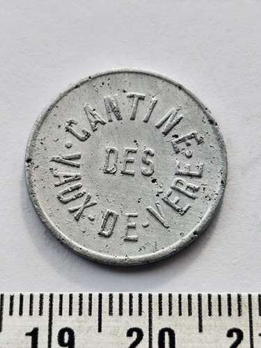 Jeton centimes cantine des - 25,
