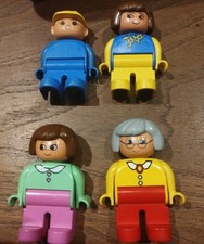 Lot 4 personnages  Lego Duplo vintage