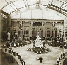 Exposition Sculpture Architecture métallique c1910 Photo Stereo Plaque VR12b1