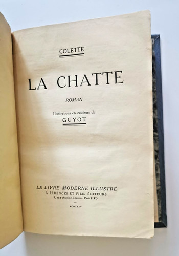 Livre relie chatte colette - livre,