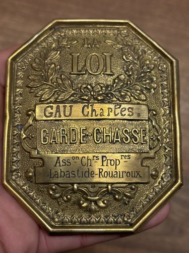 Plaque garde chasse tarn - plaque,