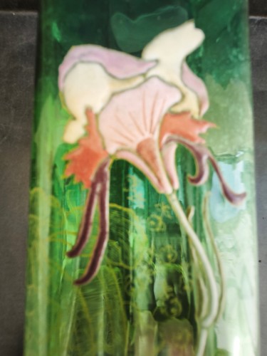 Vase art nouveau décor