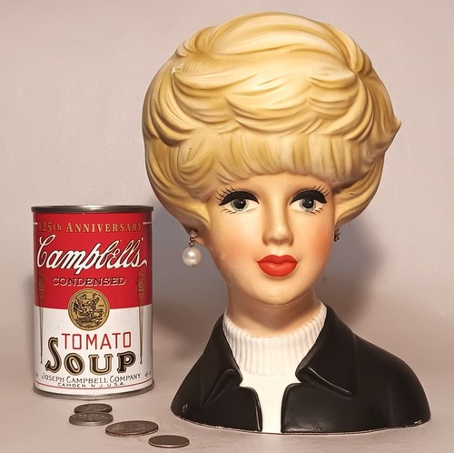 Large inarco lady head vase - large,