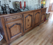 Superbe enfilade rustique en chêne massif de style LXIV années 80