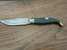 Rare Navaja Couteau  Catalan  Pliant de Poche Ancien.