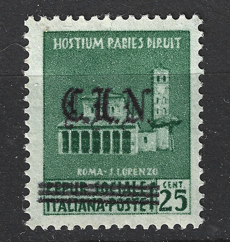 Italie timbre surcharge - italie,