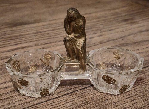 Salière art déco - salière, blanc