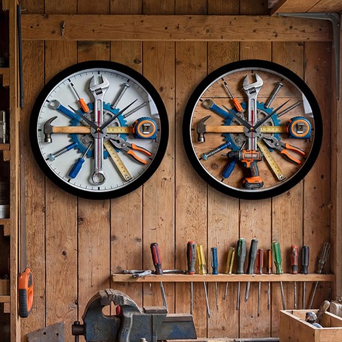 Horloge murale silencieuse - , et
