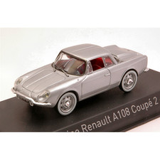 ALPINE RENAULT A108 COUPE' 2+2 1961 SILVER 1:43 Norev Auto Stradali Nouveau modè