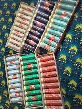 mercerie ancienne - 6 boites complètes de bobines 100% polyester SARTEL