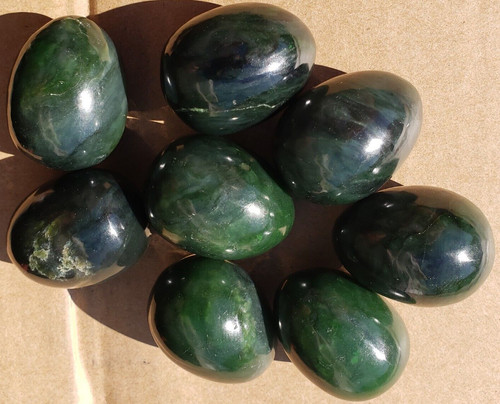 Hand carved nepherite jade egg - carved,
