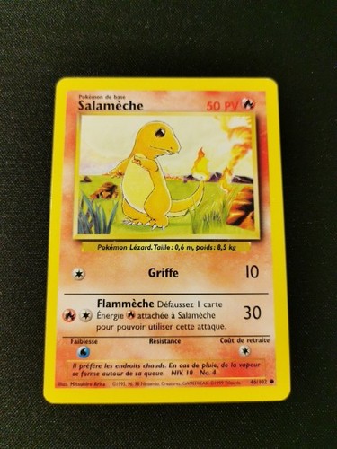 Salameche 102 carte pokemon - salameche,