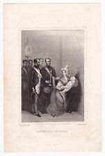 Gravure XIXe Baptême