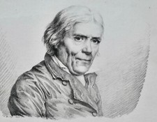 ABBE SICARD (1742-1822 ) PORTRAIT GRAVURE 19 ème, né à FOUSSERET SOURD MUET