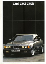BMW E32 - SERIE 7 - 730 735 - 1988 / catalogue brochure dépliant prospectus