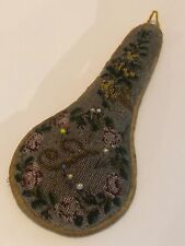 Ancien Coussin PORTE-AIGUILLES EPINGLES A CHAPEAU perles Antique pin cushion