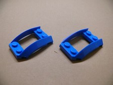 Lego 2  blue Wedge 4 x 3 Open