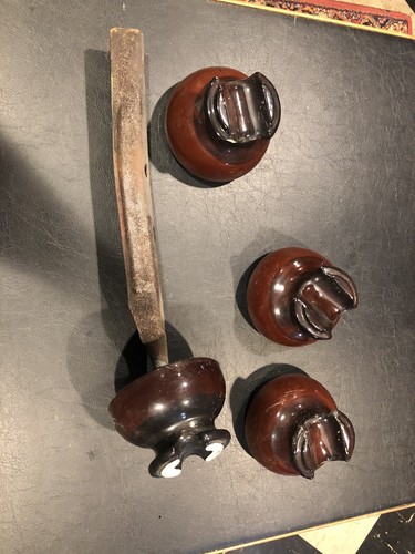 Telephone pole insulators - telephone,