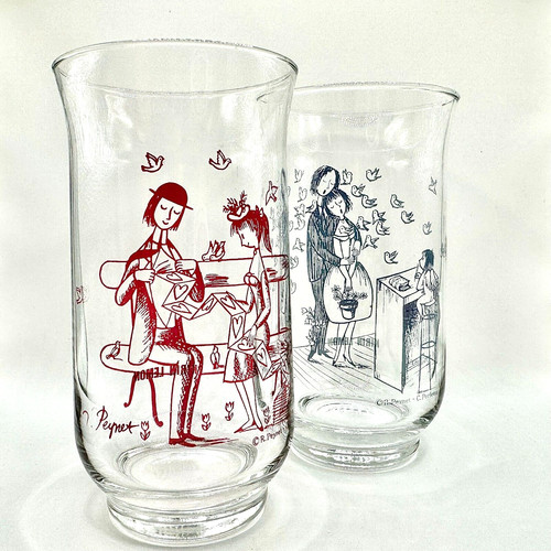 Verre vintage raymond peynet - vintage,
