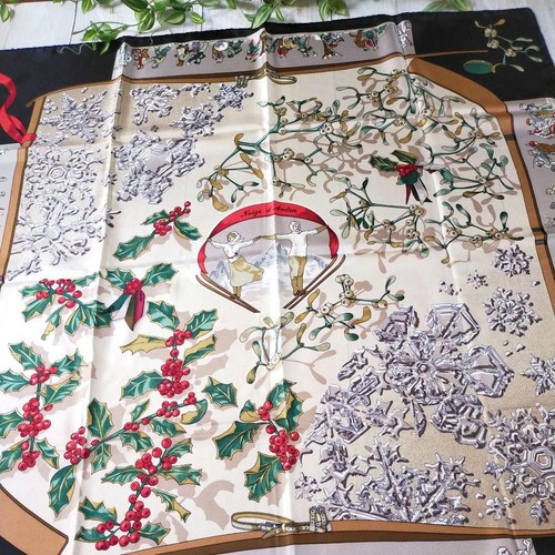 Hermes silk scarf neige - scarf,
