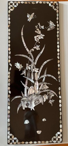 Tableau vietnamien laqué noir