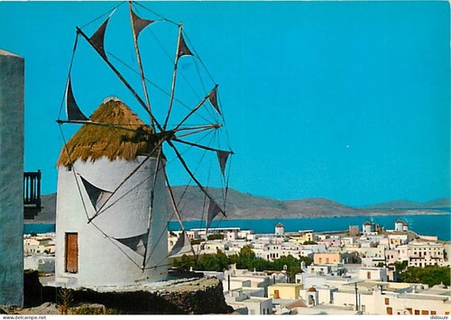Carte postale moulin - -,