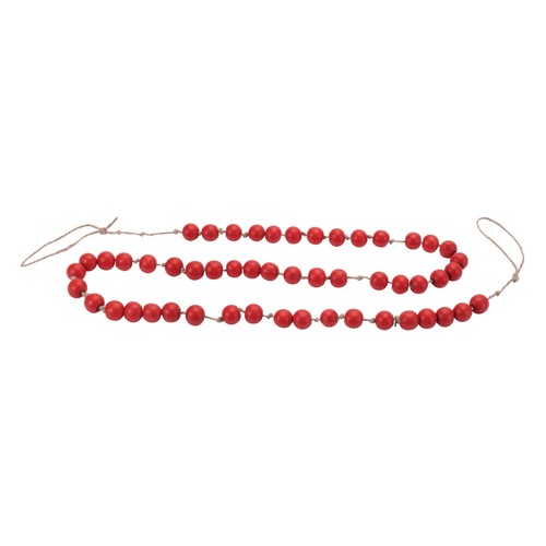 5ft red bead garland - garland,