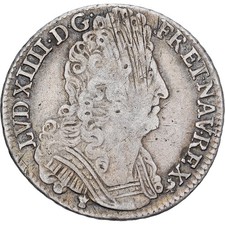 France, Louis XIV, 1/4 Ecu aux