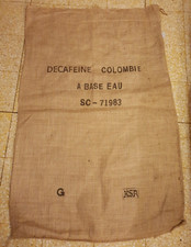1 Sac de jute sac à café décaféiné Colombie coffee 109 cm / 71 cm déco artisanat
