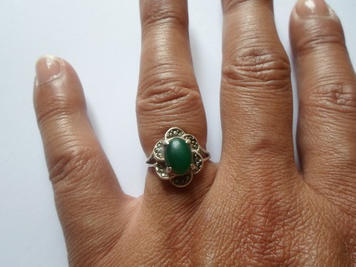 Bague argent massif fleur - argent, massif,